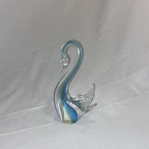 Statuetta cigno vetro con - cigno,