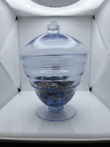 Coppa vetro azzurro - coppa,