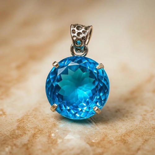 Vetro colore topazio azzurro