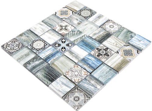 Mosaico vetro mix azzurro - vetro,