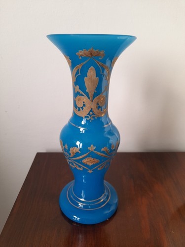 Antico vaso vetro opaline - vaso,