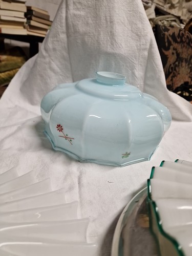 Lampadario vetro azzurro - lampadario,