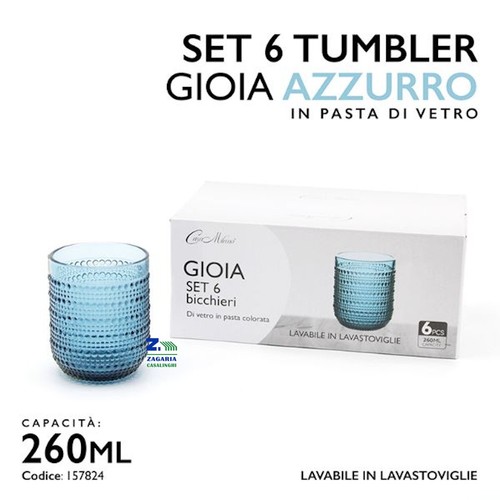 Set bicchieri tumbler gioia - bicchieri,