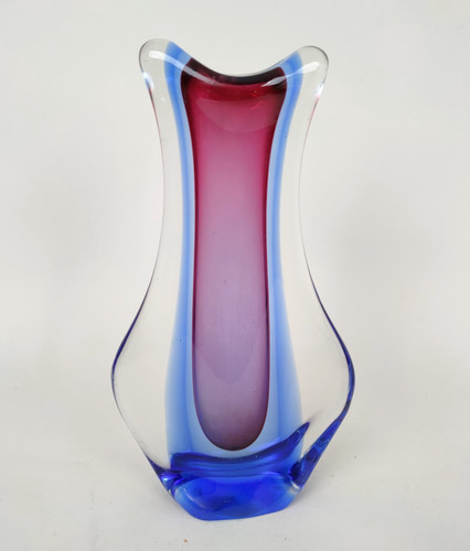 Vaso vetro sommerso murano - vetro,